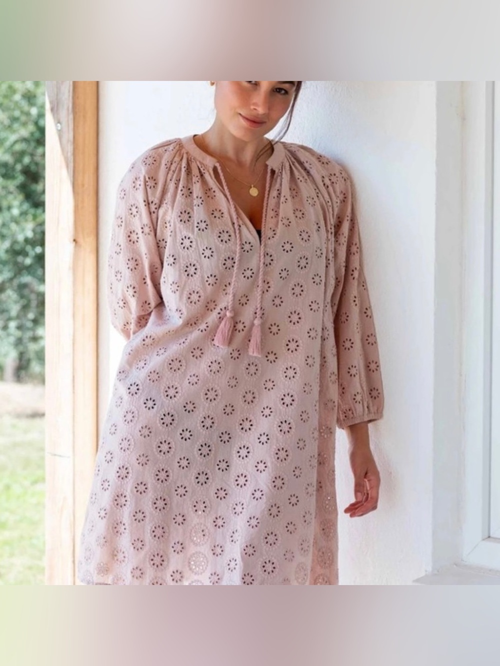 Mersea NWT Women’s Daisy Eyelet Romantic Flirty Lace Dress Sz S/M